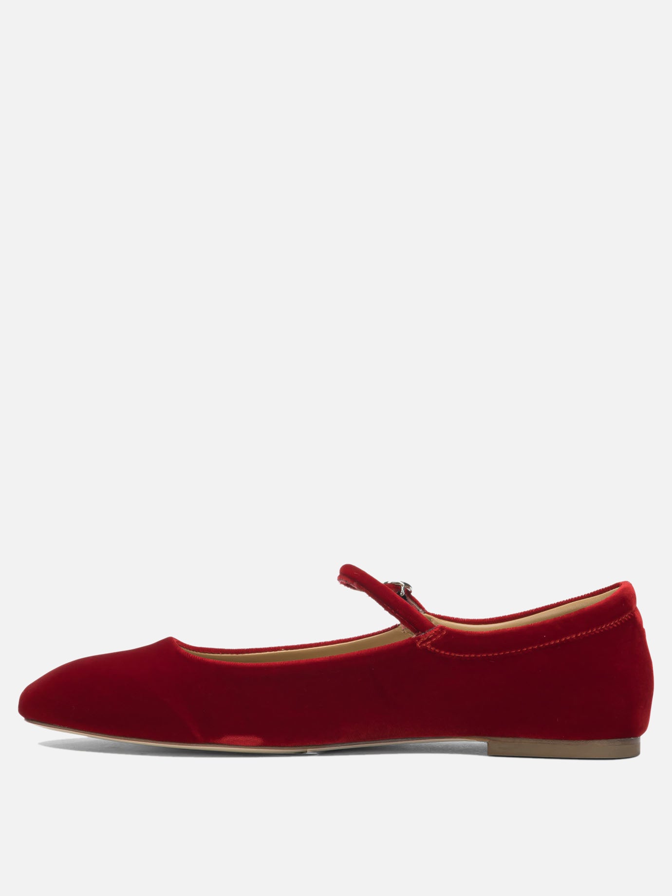 Ballerine Mary Jane 100% velvet - 100% leather  Rosso - Aeyde Donna | PDP | VIETTI Online Store | thumbnail_3