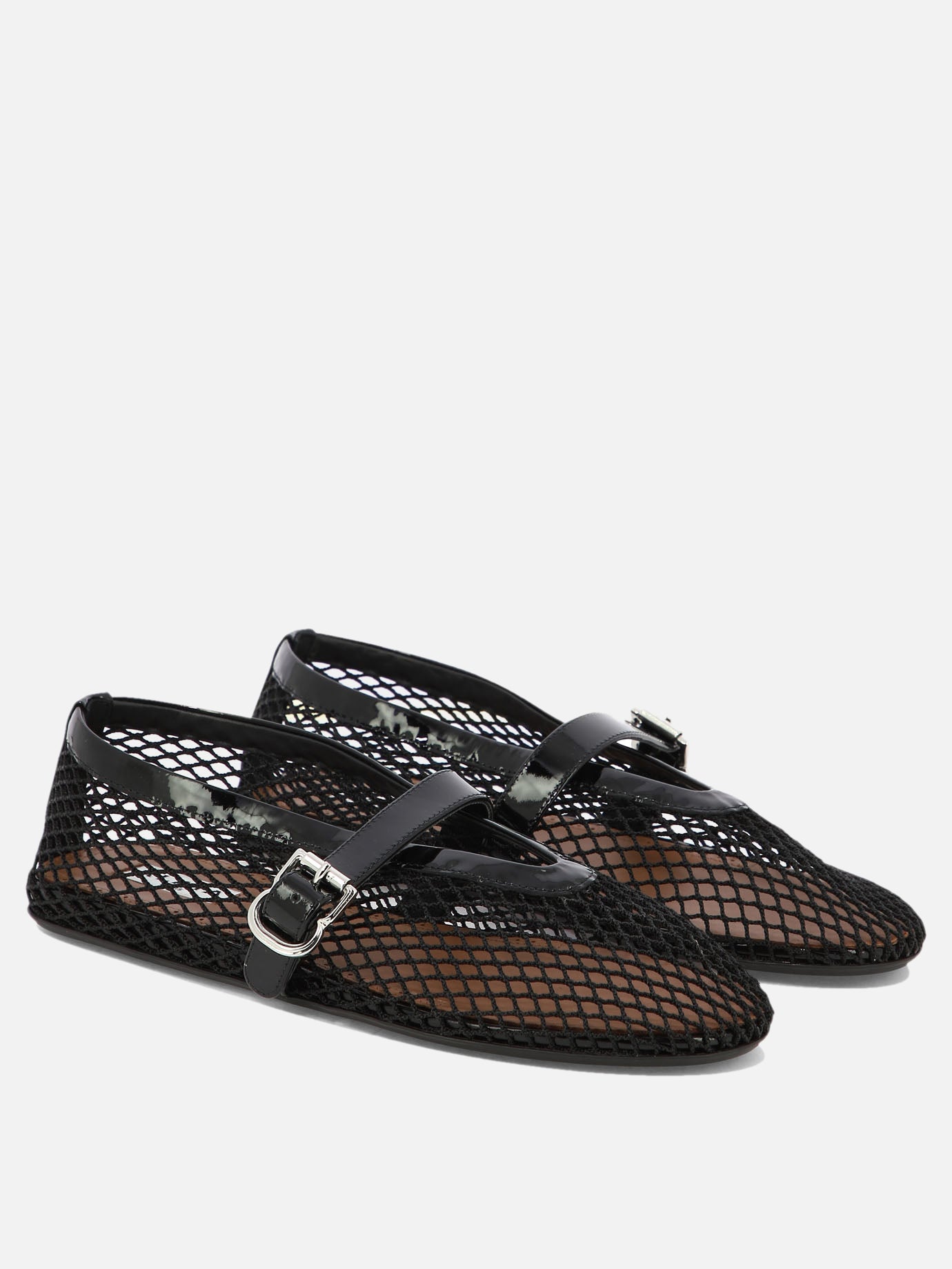 Ballerine Mary Jane 90% polyamide 10% calf leather - 100% rubber  Nero - Alaïa Donna | PDP | VIETTI Online Store | thumbnail_2