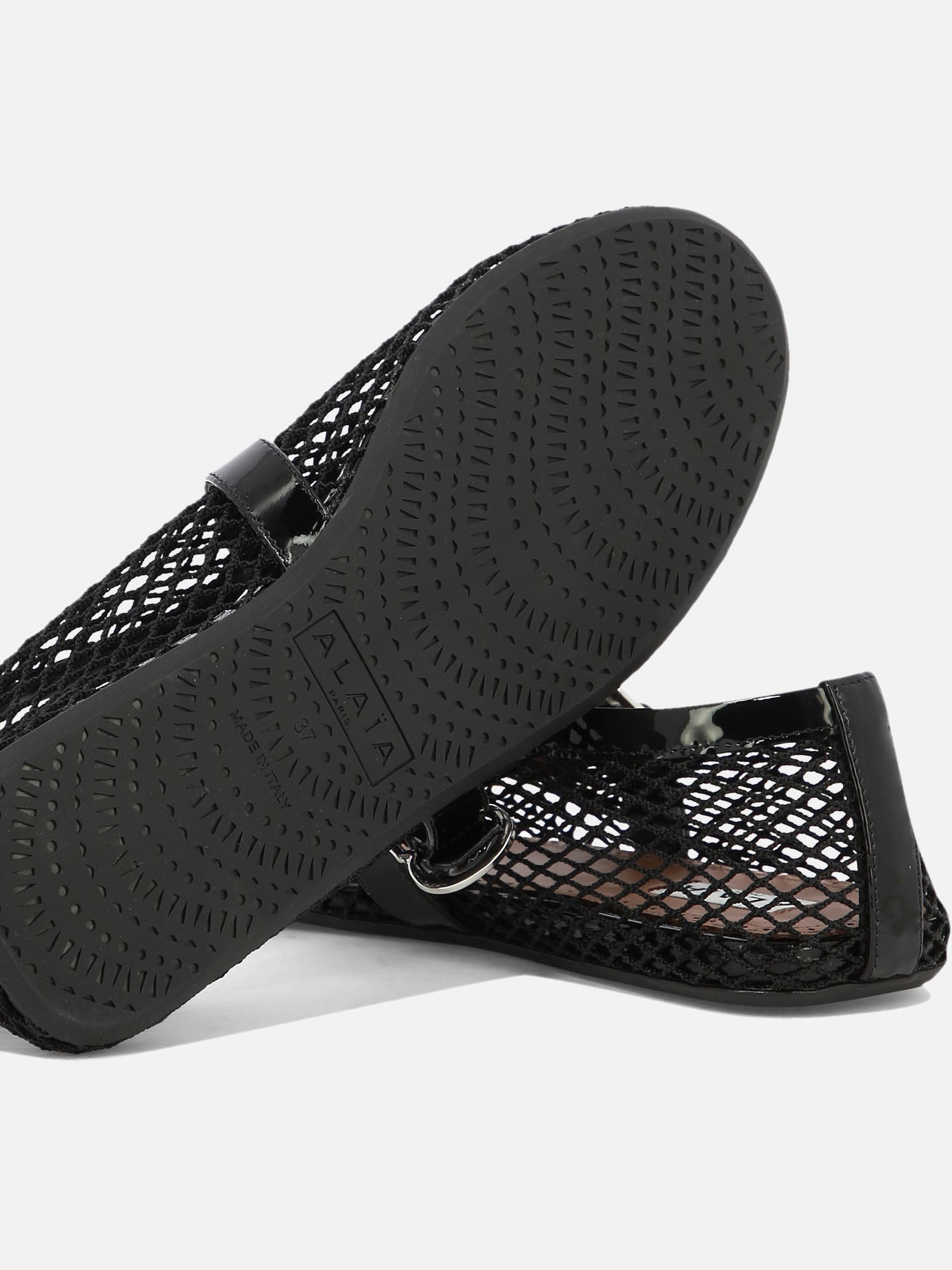 Ballerine Mary Jane 90% polyamide 10% calf leather - 100% rubber  Nero - Alaïa Donna | PDP | VIETTI Online Store | Zoom-Modal_5
