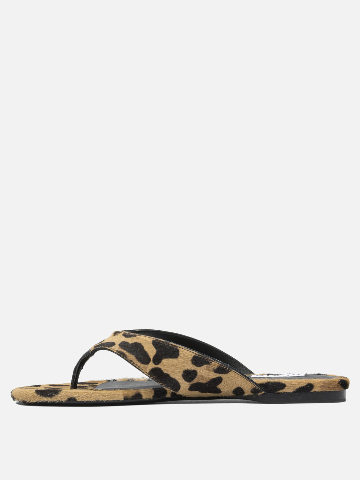 Alaïa Pony skin flip flops Brown