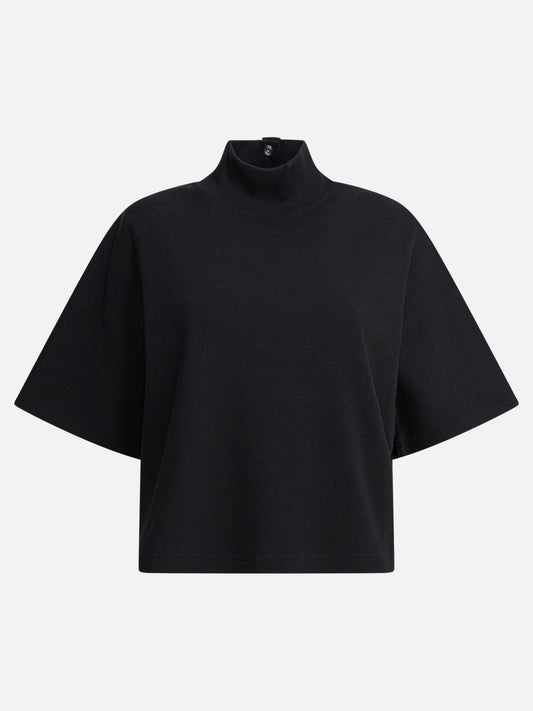 Alaïa T-shirt con collo alto 11567055_36 Black 1