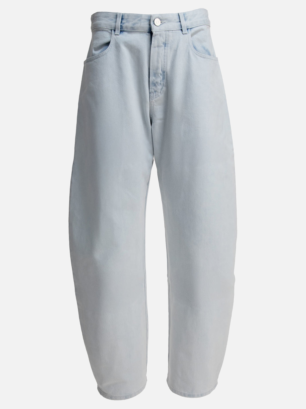 Alaïa Low waist rounded jeans Light blue