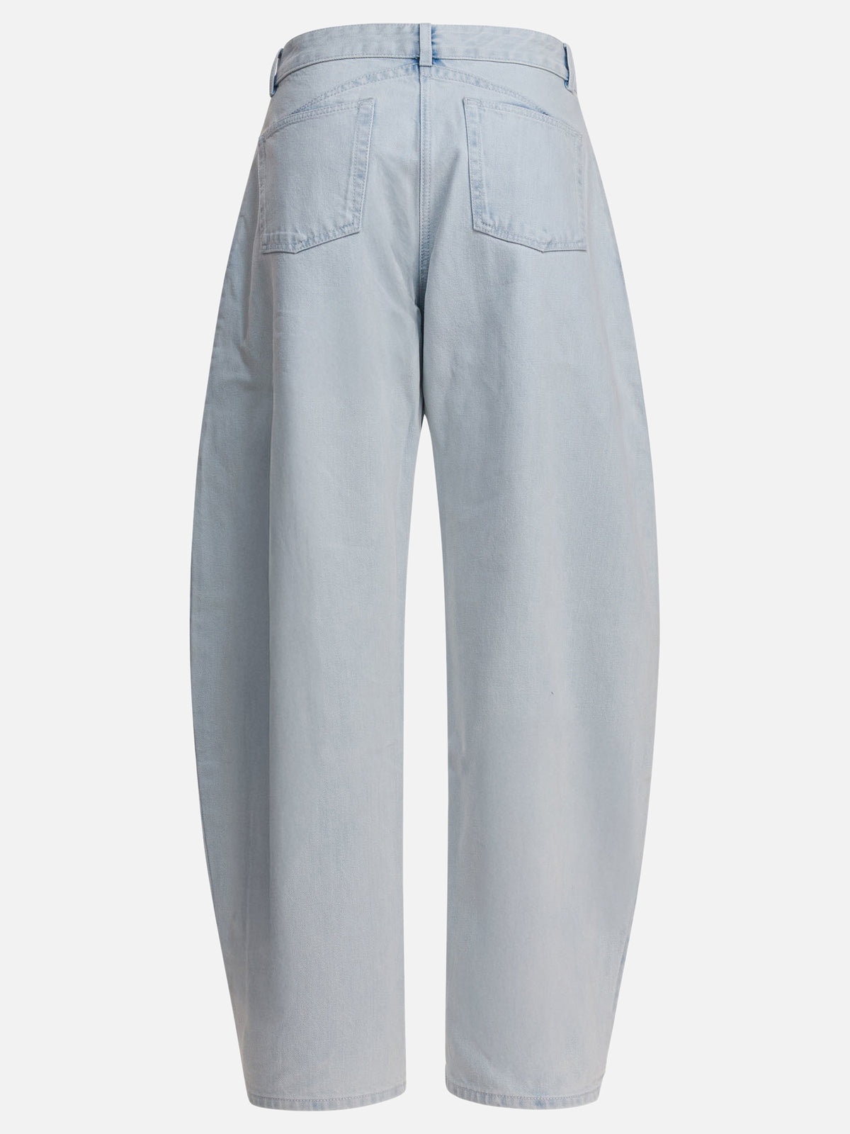 Alaïa Low waist rounded jeans Light blue