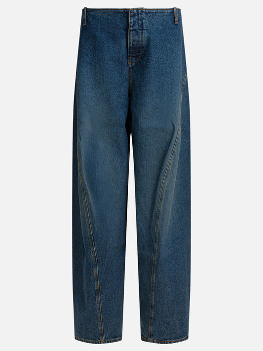 Wide-leg jeans Solid colour  Blue - Alaïa Women | PLP | VIETTI Online Store 
