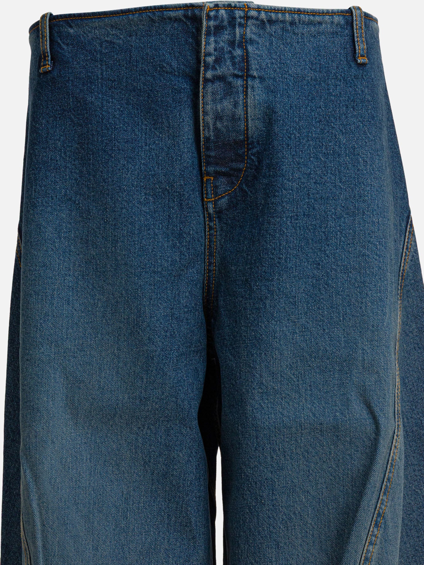 Wide-leg jeans Solid colour  Blue - Alaïa Women | PDP | VIETTI Online Store | thumbnail_3