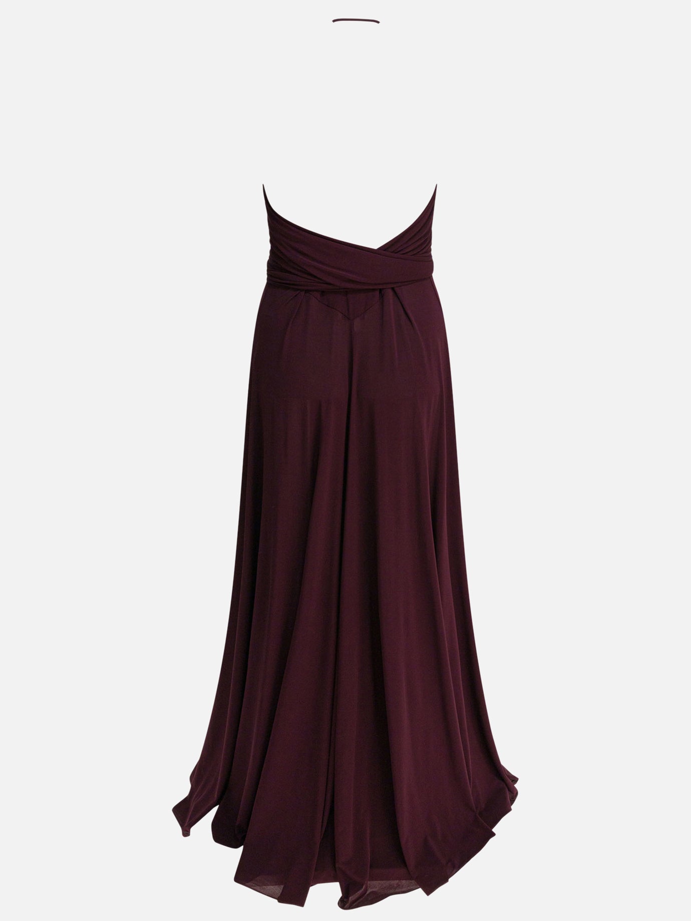 Alaa Jersey crossover dress Bordeaux - Women | VIETTI Online Store Alaa Jersey crossover dress Bordeaux - Women | VIETTI Online Store