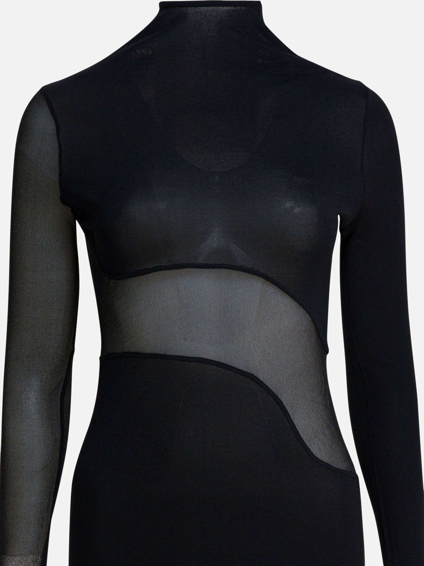 Long dresses Solid colour  Black - Alaïa Women | PDP | VIETTI Online Store | thumbnail_3