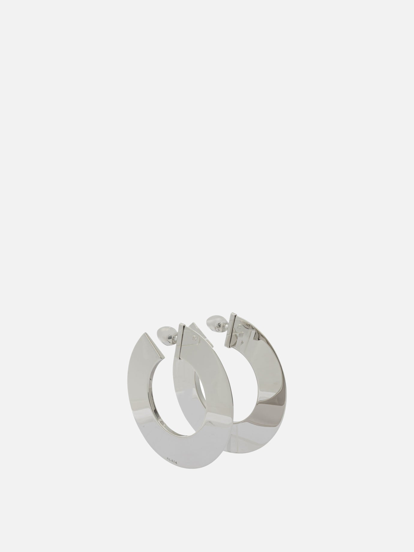 Earrings 95% aluminum 5% brass  Silver - Alaïa Women | PDP | VIETTI Online Store | thumbnail