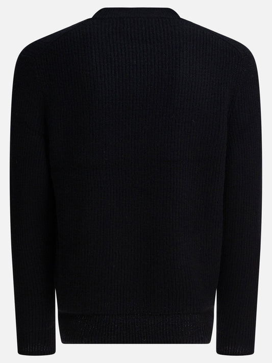 Crewneck sweaters Solid colour  Black - Alex Mill Men | PLP | VIETTI Online Store | 2
