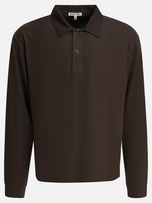 Alex Mill Cotton "Rugby" polo shirt Brown


