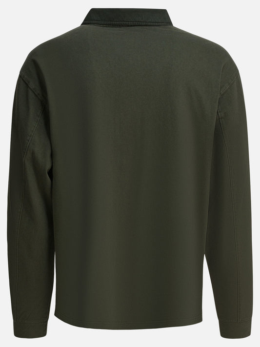 Polo con bottoni Solid colour  Verde - Alex Mill Uomo | VIETTI Online Store | 2
