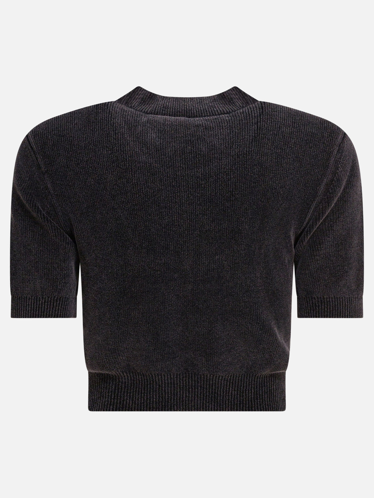 Alexander Wang Cropped t-shirt with logo Black