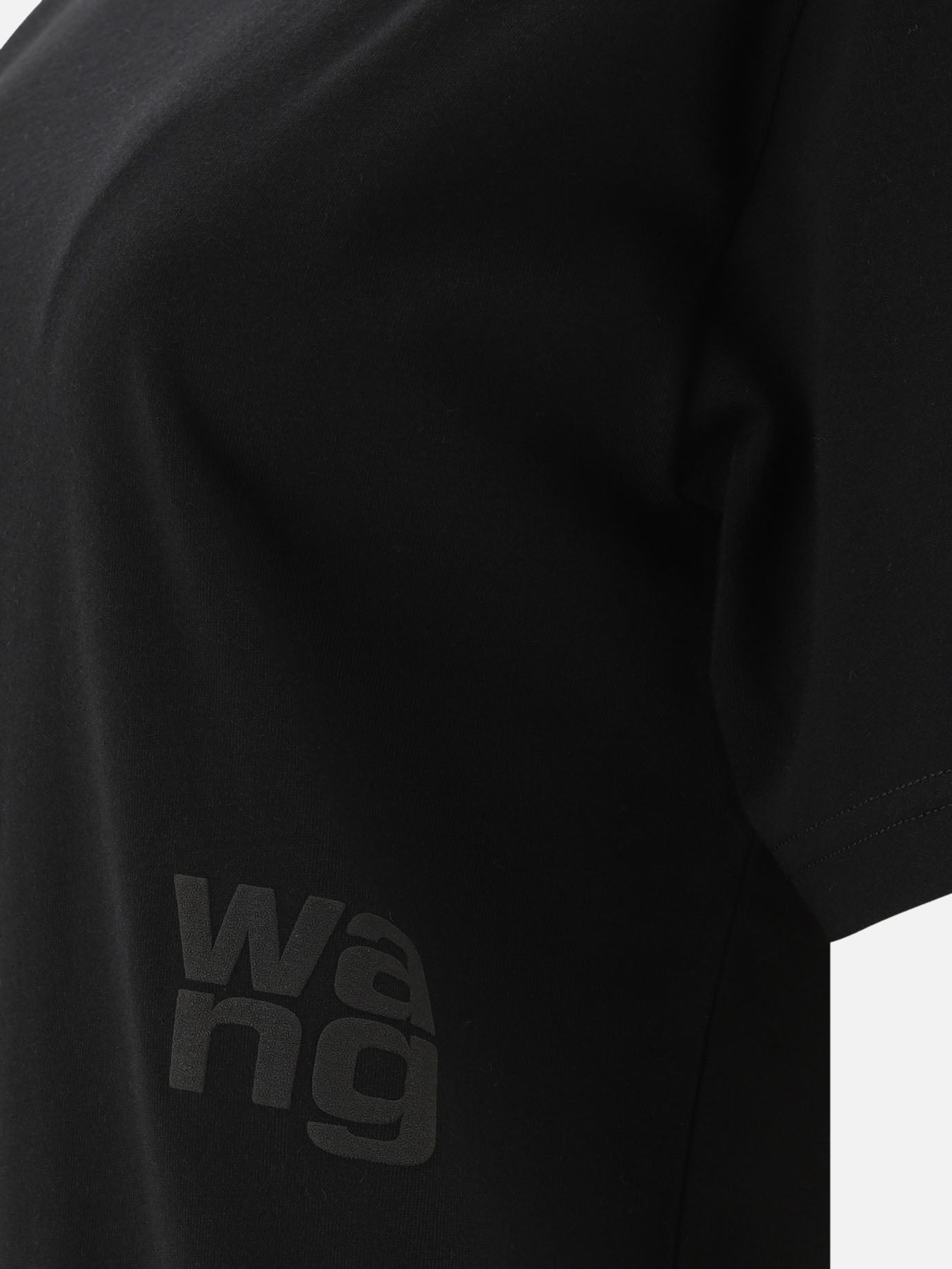 T-shirt girocollo Solid colour  Nero - Alexander Wang Donna | PDP | VIETTI Online Store | Zoom-Modal_4
