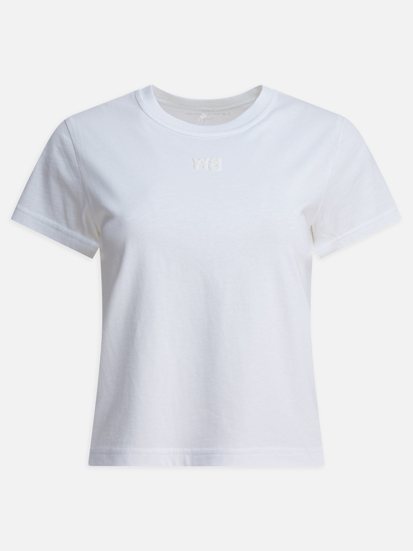 T-shirt girocollo Logo  Bianco - Alexander Wang Donna | PDP | VIETTI Online Store | Zoom-Modal
