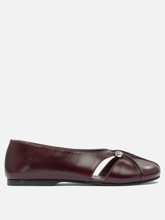 Ballerine classiche 100% goat leather - 100% cuerolite  Bordeaux - Alohas Donna | VIETTI Online Store 
