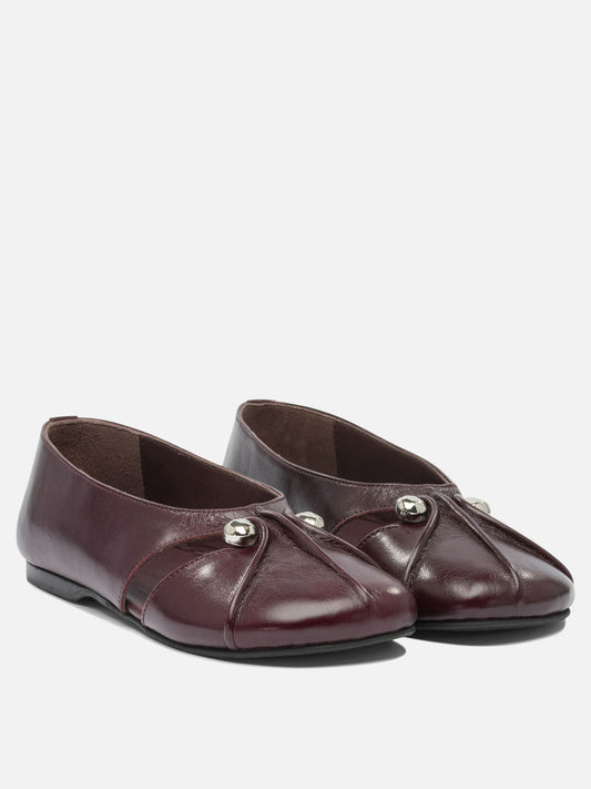 Ballerine classiche 100% goat leather - 100% cuerolite  Bordeaux - Alohas Donna | VIETTI Online Store | 2
