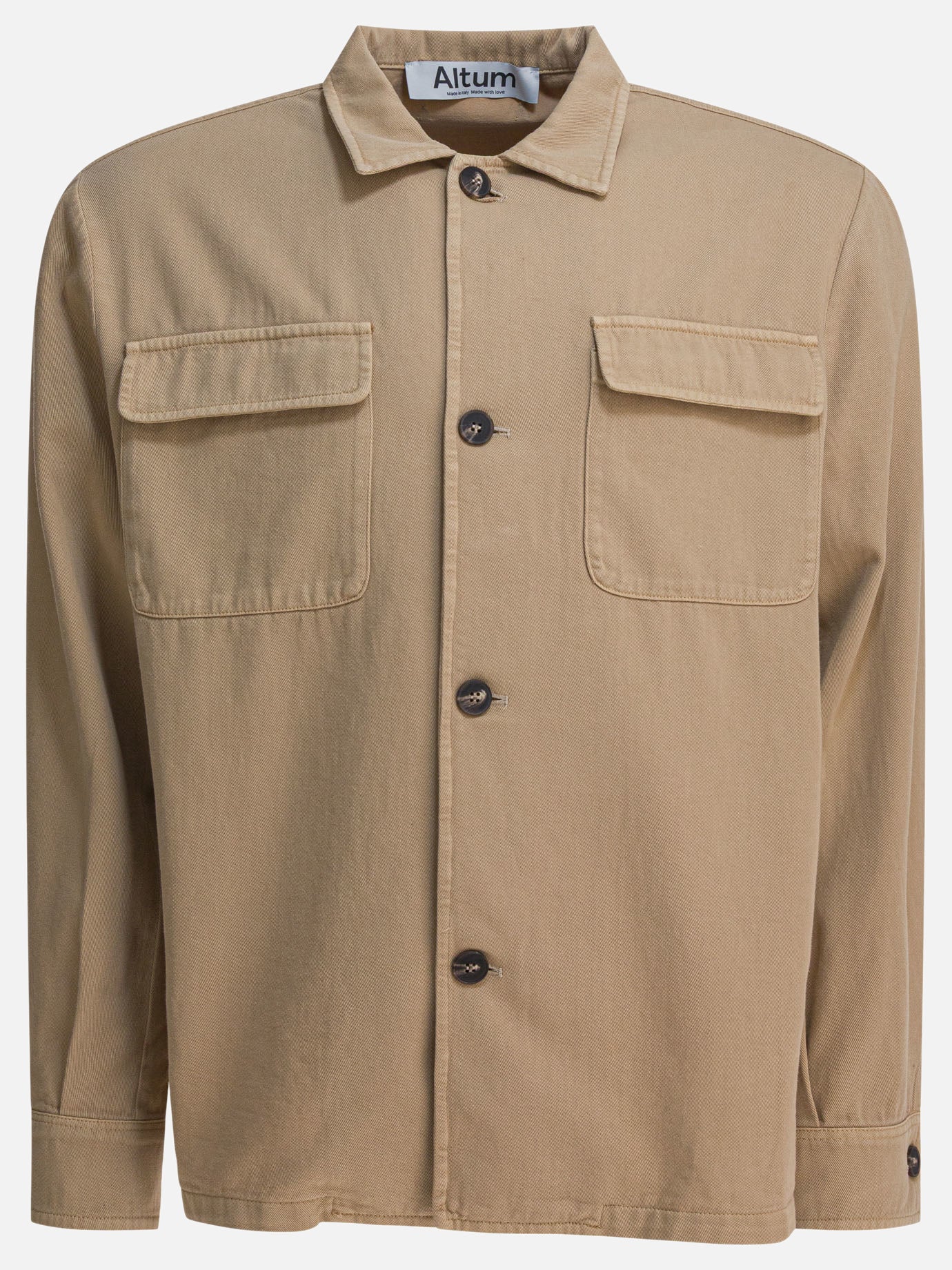 Giacche overshirt Solid colour  Beige - Altum Uomo | PDP | VIETTI Online Store | thumbnail