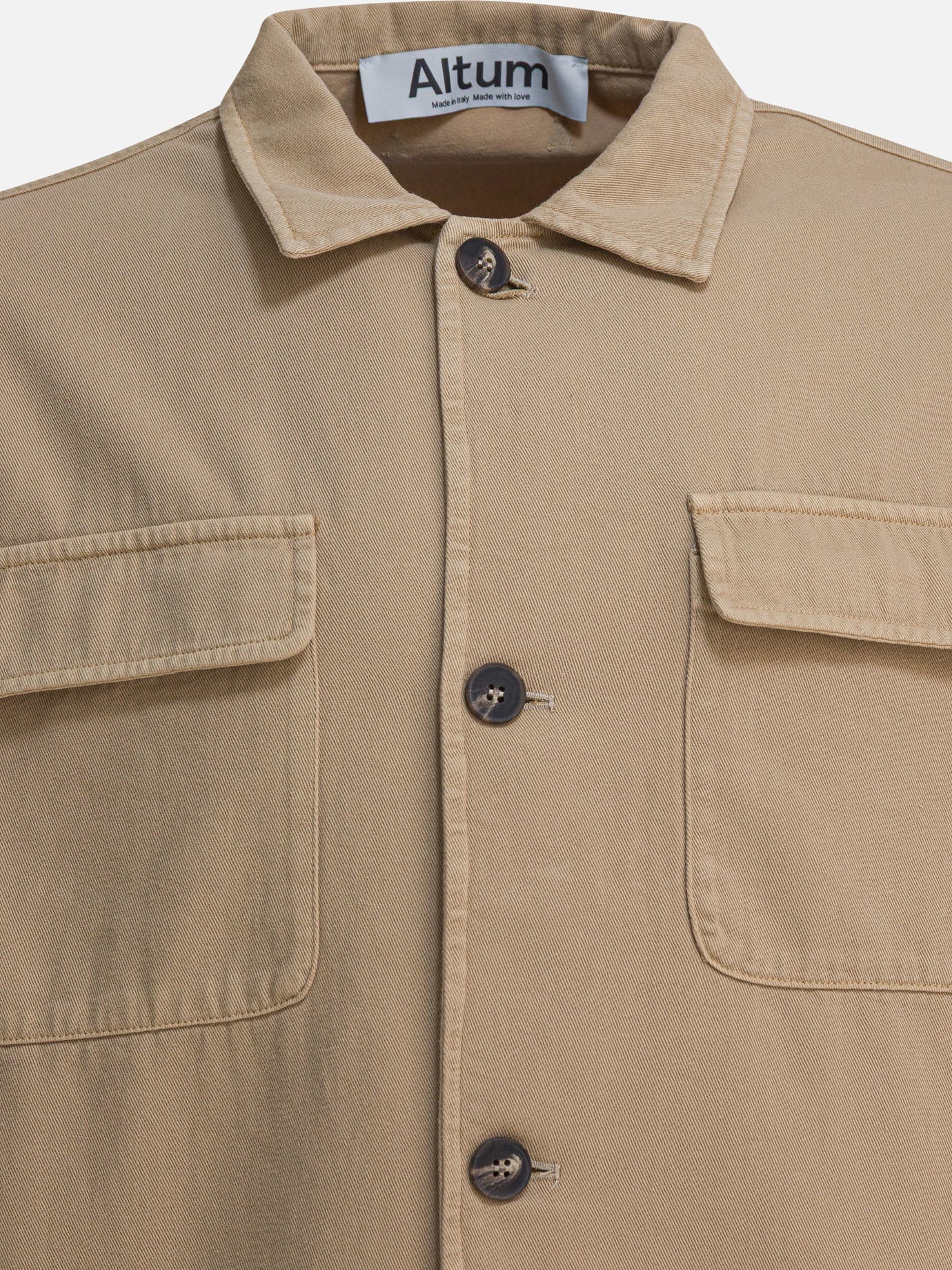 Giacche overshirt Solid colour  Beige - Altum Uomo | PDP | VIETTI Online Store | Zoom-Modal_3

