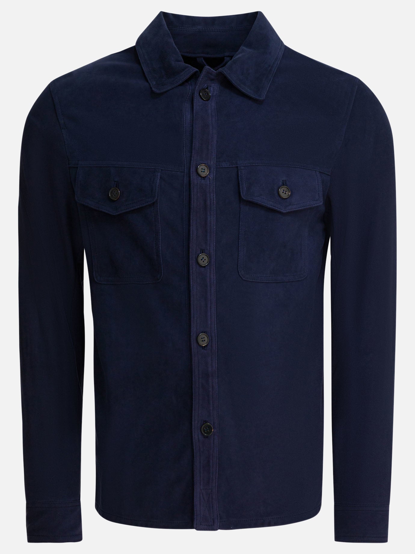 Giacche overshirt Solid colour  Blu - Altum Uomo | PDP | VIETTI Online Store | thumbnail