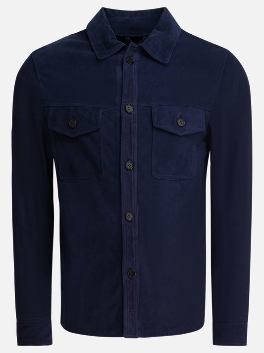 Giacche overshirt Solid colour  Blu - Altum Uomo | PLP | VIETTI Online Store 
