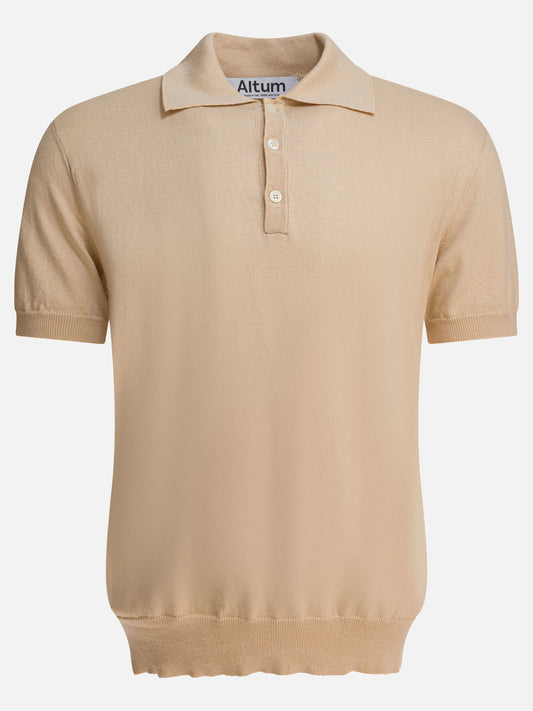Polo con bottoni Solid colour  Beige - Altum Uomo | PLP | VIETTI Online Store 
