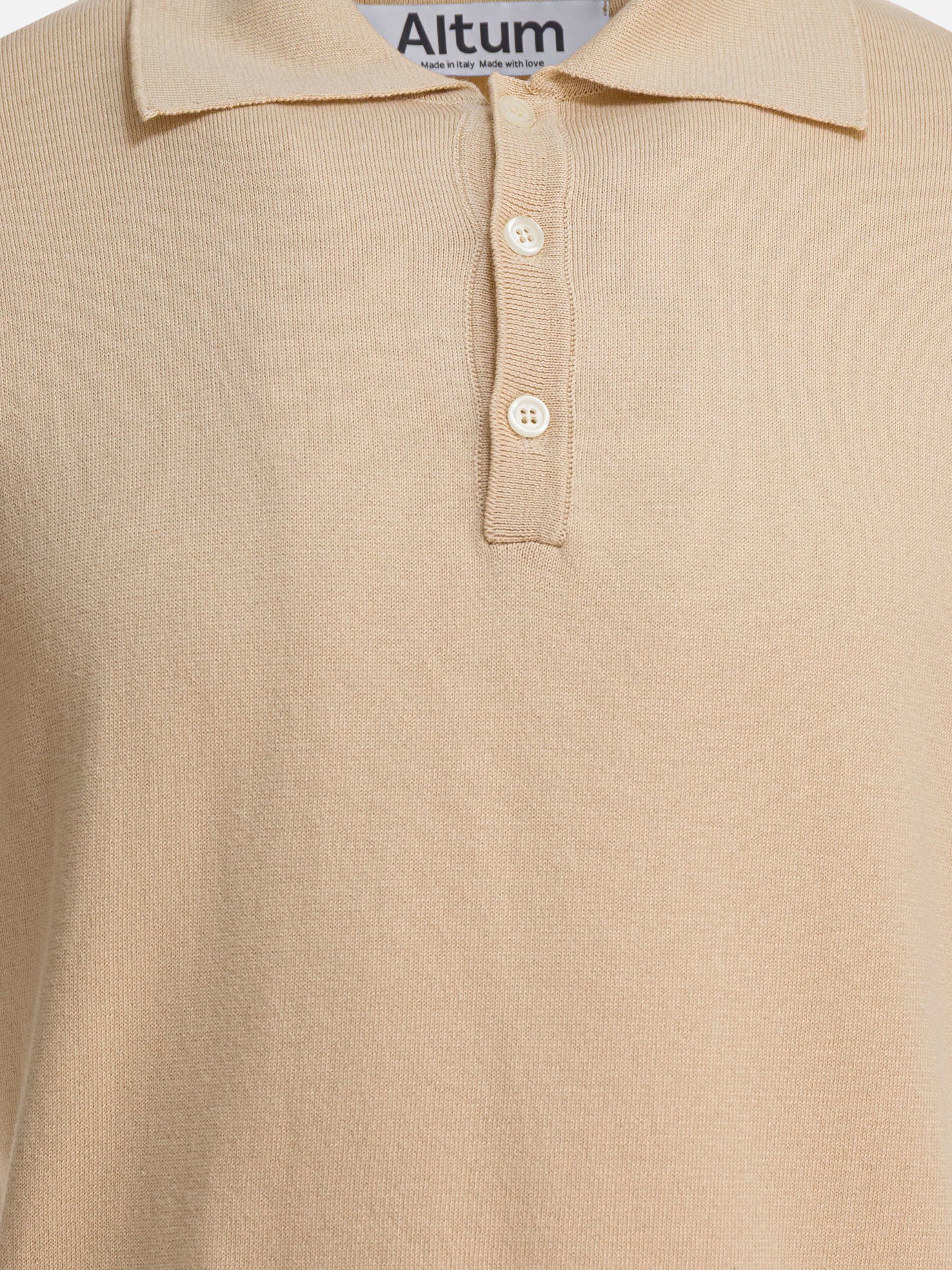 Polo shirts with buttons Solid colour  Beige - Altum Men | PDP | VIETTI Online Store | Zoom-Modal_3
