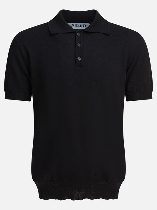 Polo con bottoni Solid colour  Nero - Altum Uomo | PLP | VIETTI Online Store 
