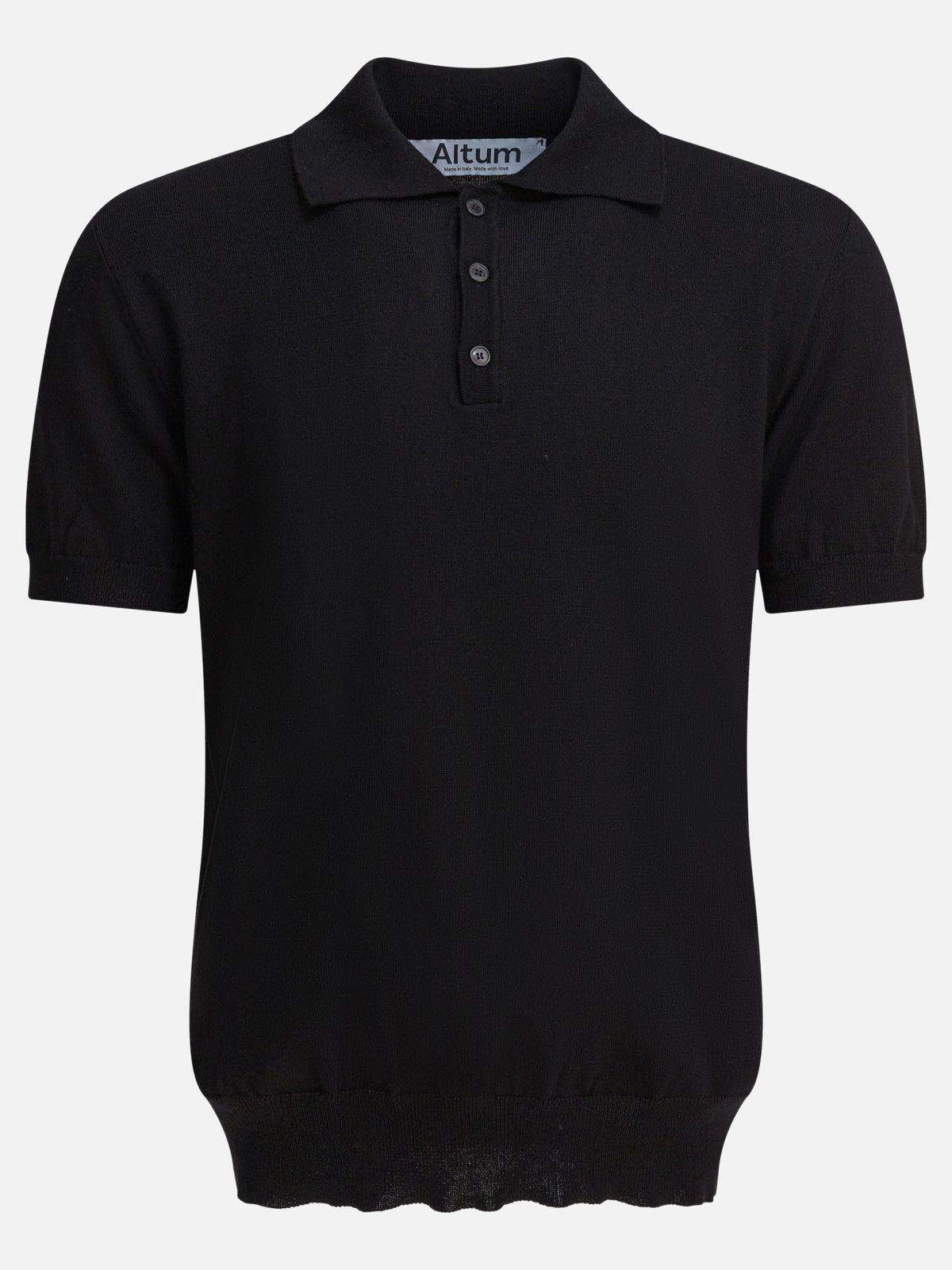 Altum Cotton polo shirt Black