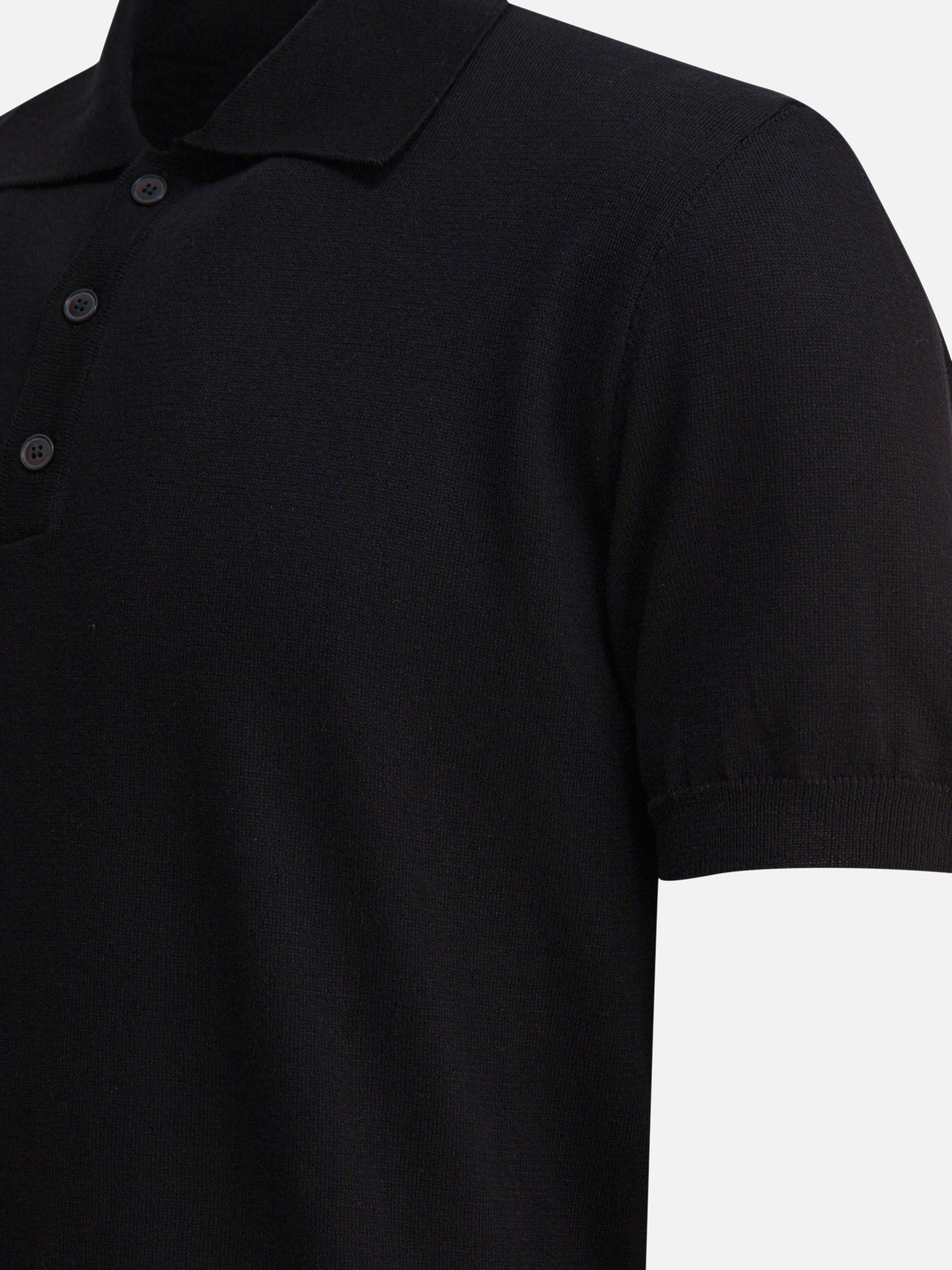 Polo con bottoni Solid colour  Nero - Altum Uomo | PDP | VIETTI Online Store | thumbnail_4