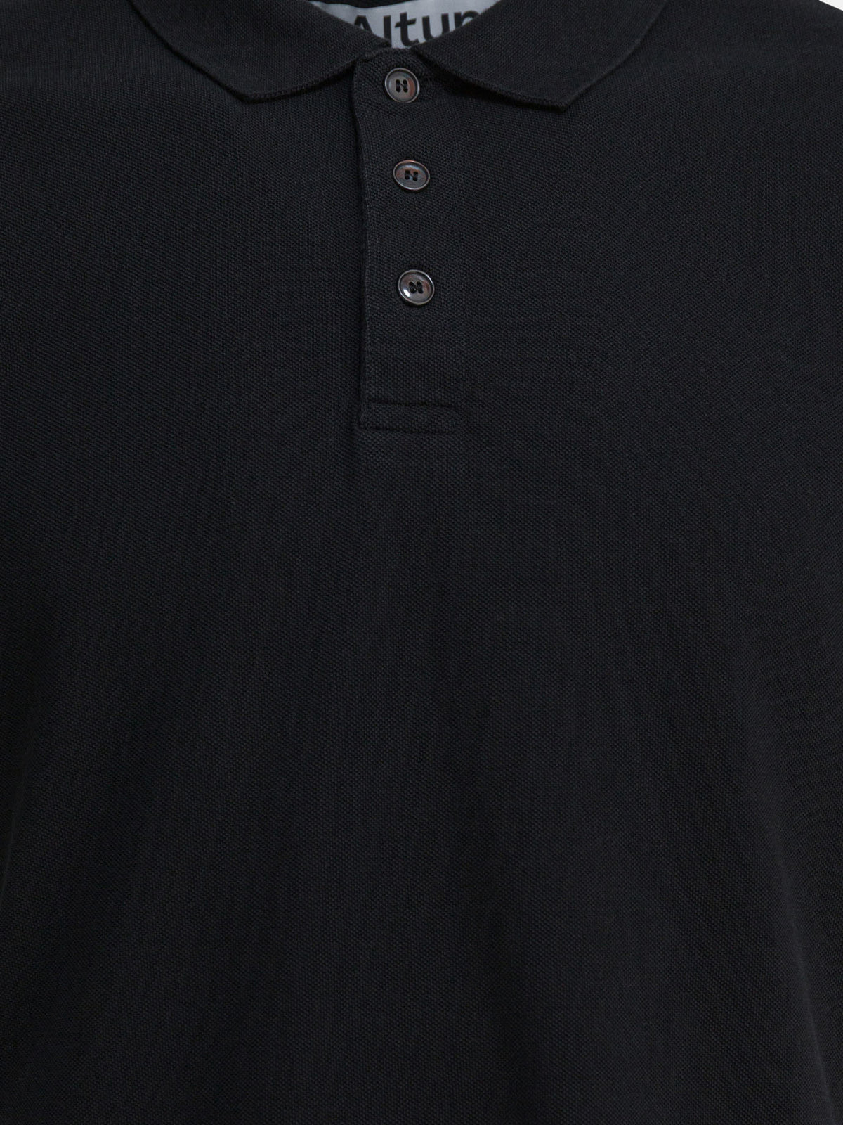 Altum Classic cotton polo shirt Black - VIETTI