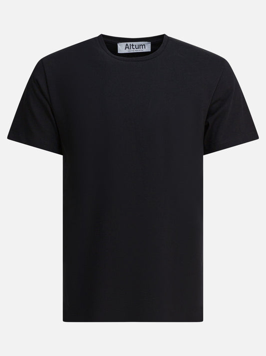 Altum Cotton crewneck t-shirt Black


