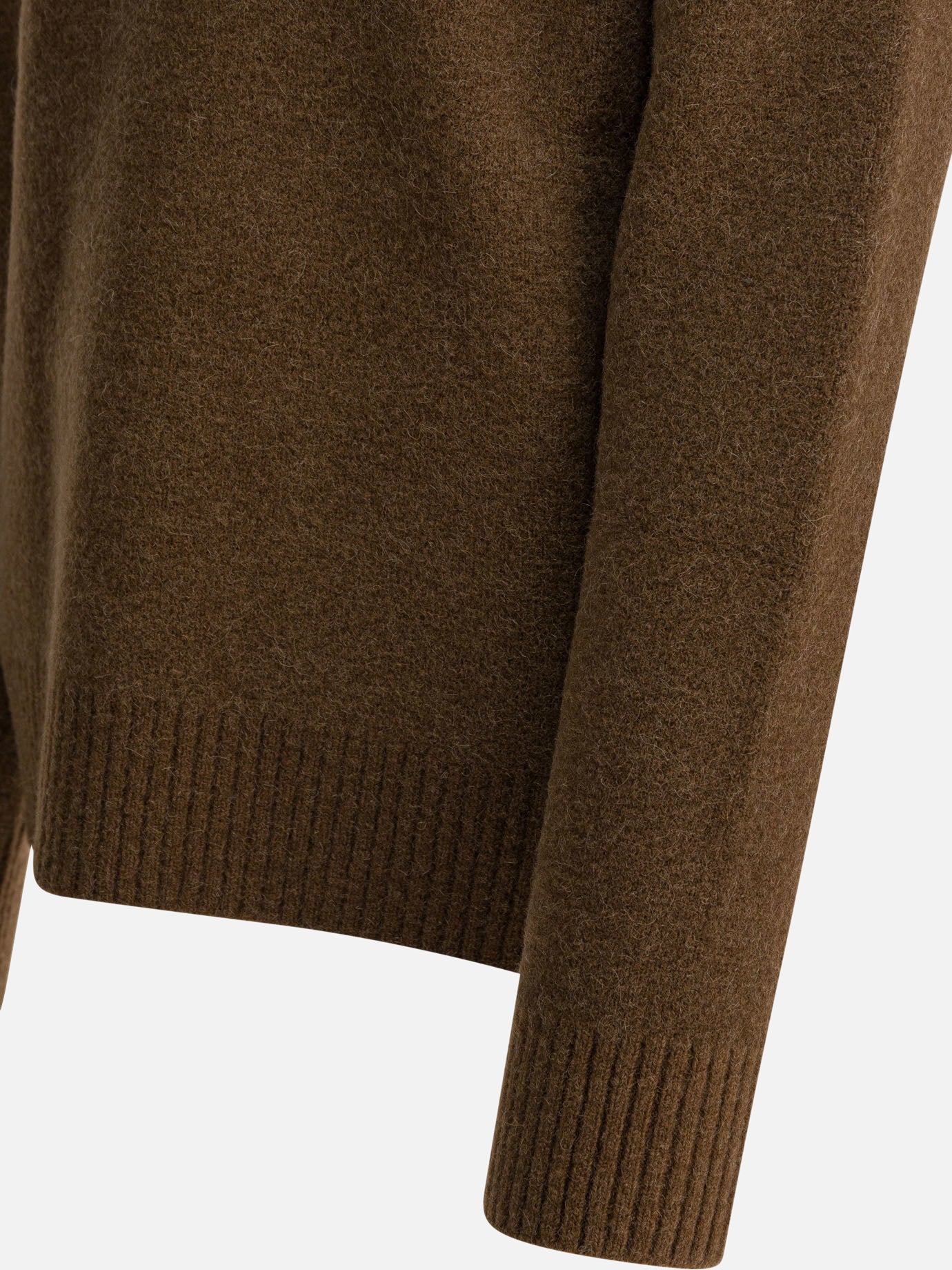 Maglioni girocollo Logo  Marrone - Ami Paris Uomo | PDP | VIETTI Online Store | Zoom-Modal_4
