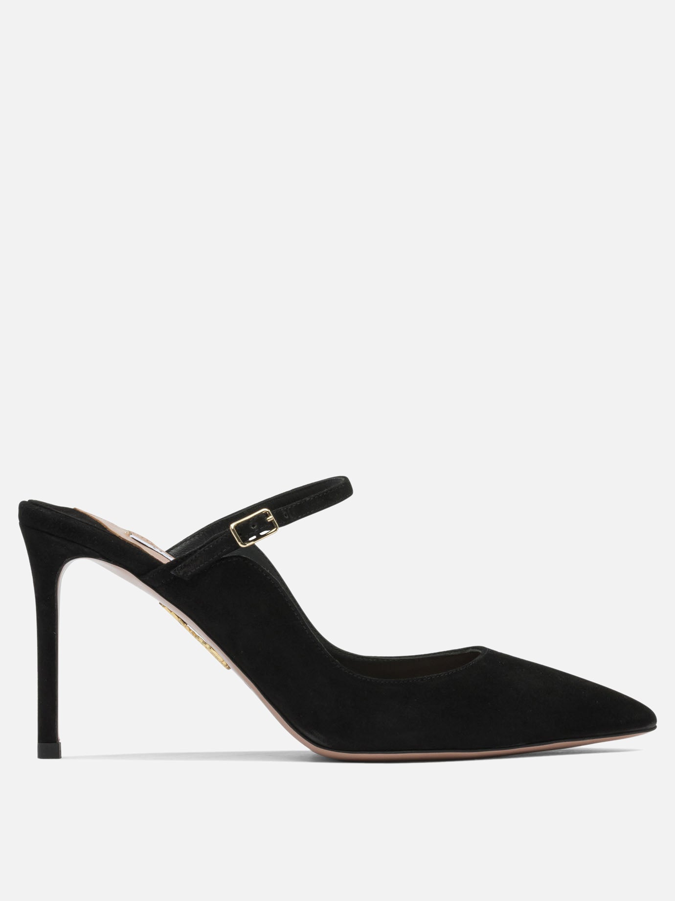 Mule 100% suede - 100% leather  Nero - Aquazzura Donna | PDP | VIETTI Online Store | Zoom-Modal
