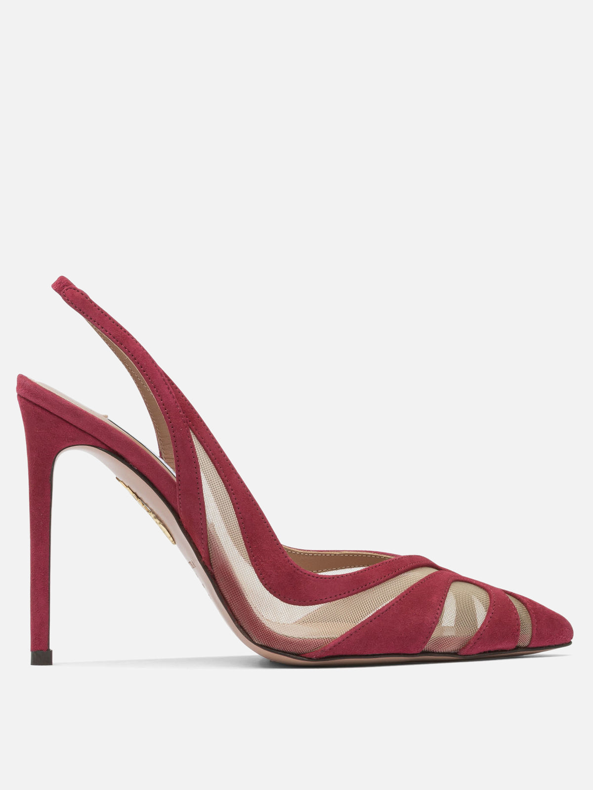 Aquazzura "Lune 105 mm" Slingbacks Red