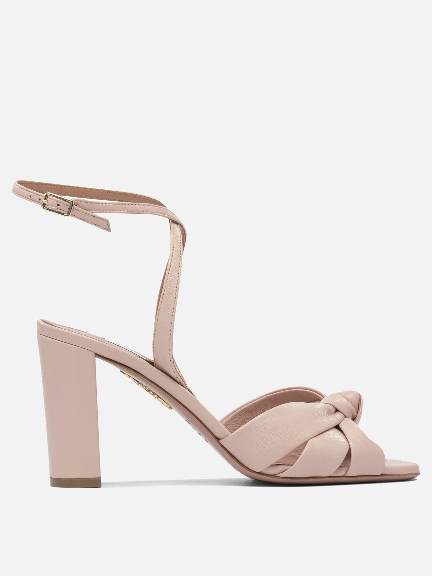 Sandali con tacco 100% leather - 100% leather  Rosa - Aquazzura Donna | PDP | VIETTI Online Store | Zoom-Modal
