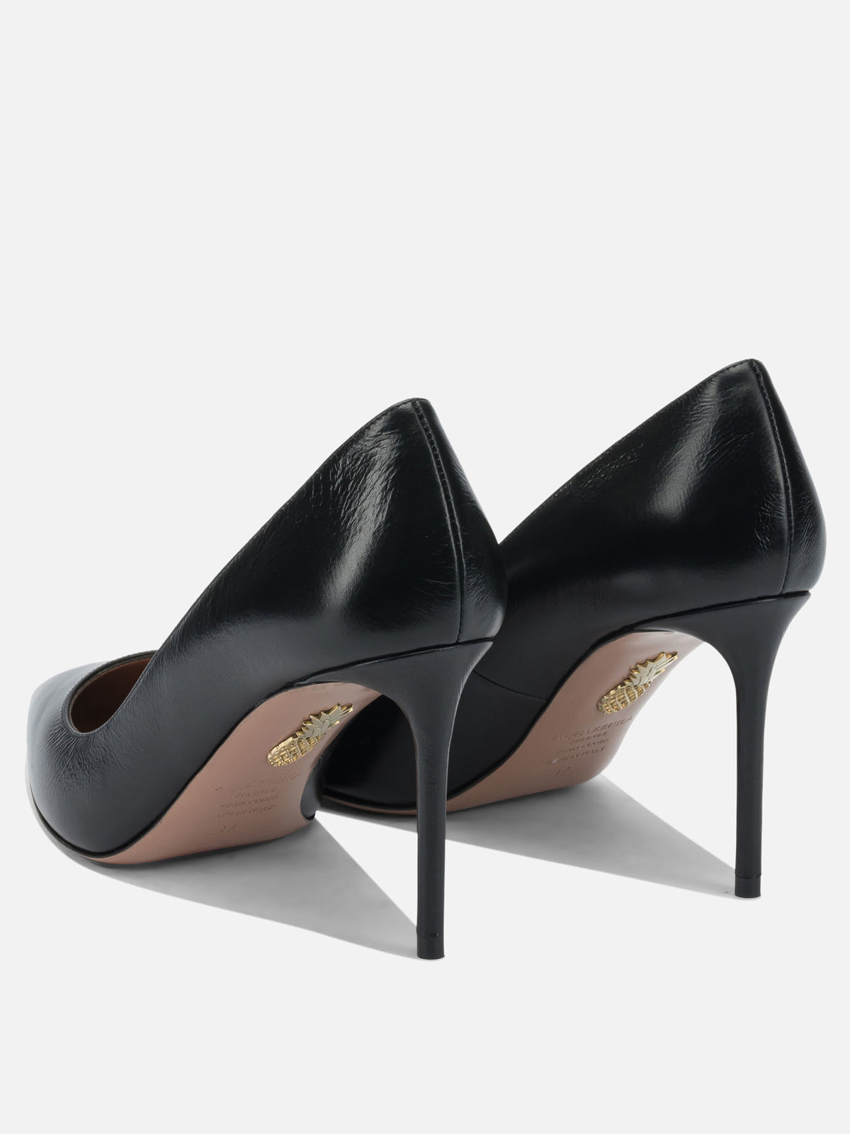 Aquazzura 85mm patent leather pumps Black - VIETTI
