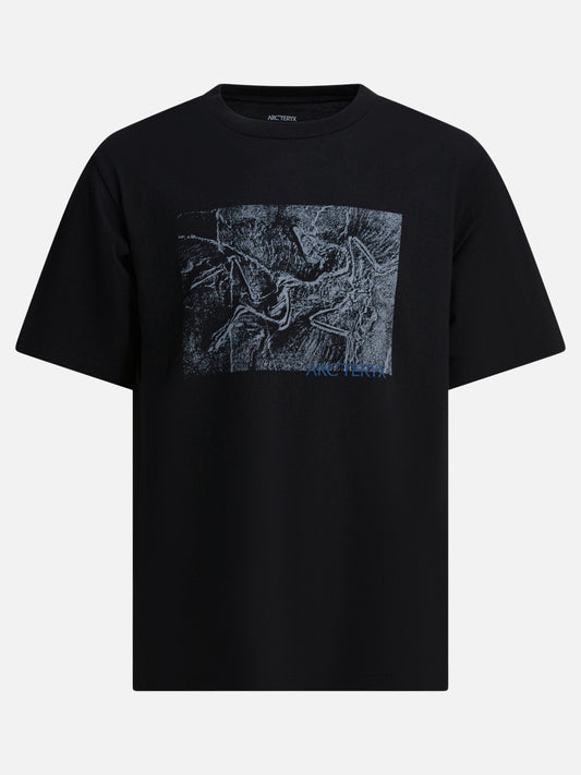 Arc'teryx "Kragg Cotton Lithographica SS" crewneck T-shirt Black

