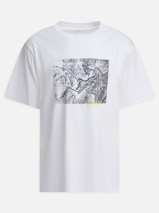 Arc'teryx "Kragg Cotton Lithographica SS" crewneck T-shirt White

