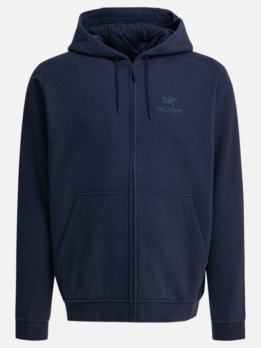 Arc'teryx "Emblem FZ" zipper sweatshirt Blue

