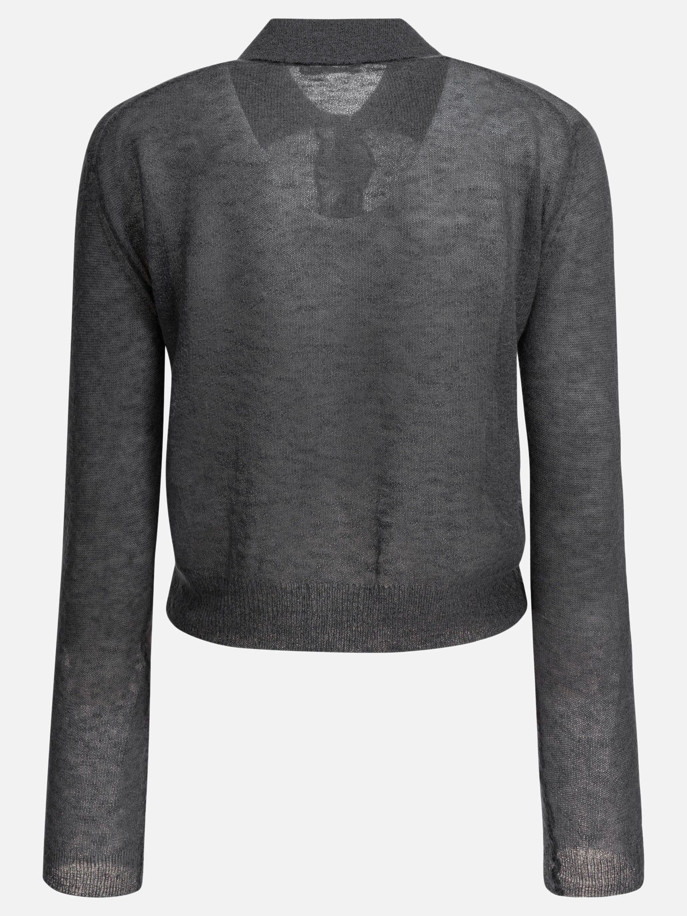 Auralee Mohair wool cardigan A25AC01FG Grey - Women | VIETTI Shop
