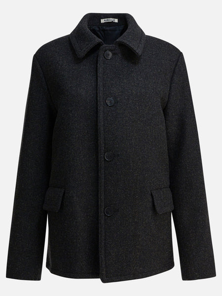 Auralee Wool coat A25AC02HD Grey - Men | VIETTI Shop – United