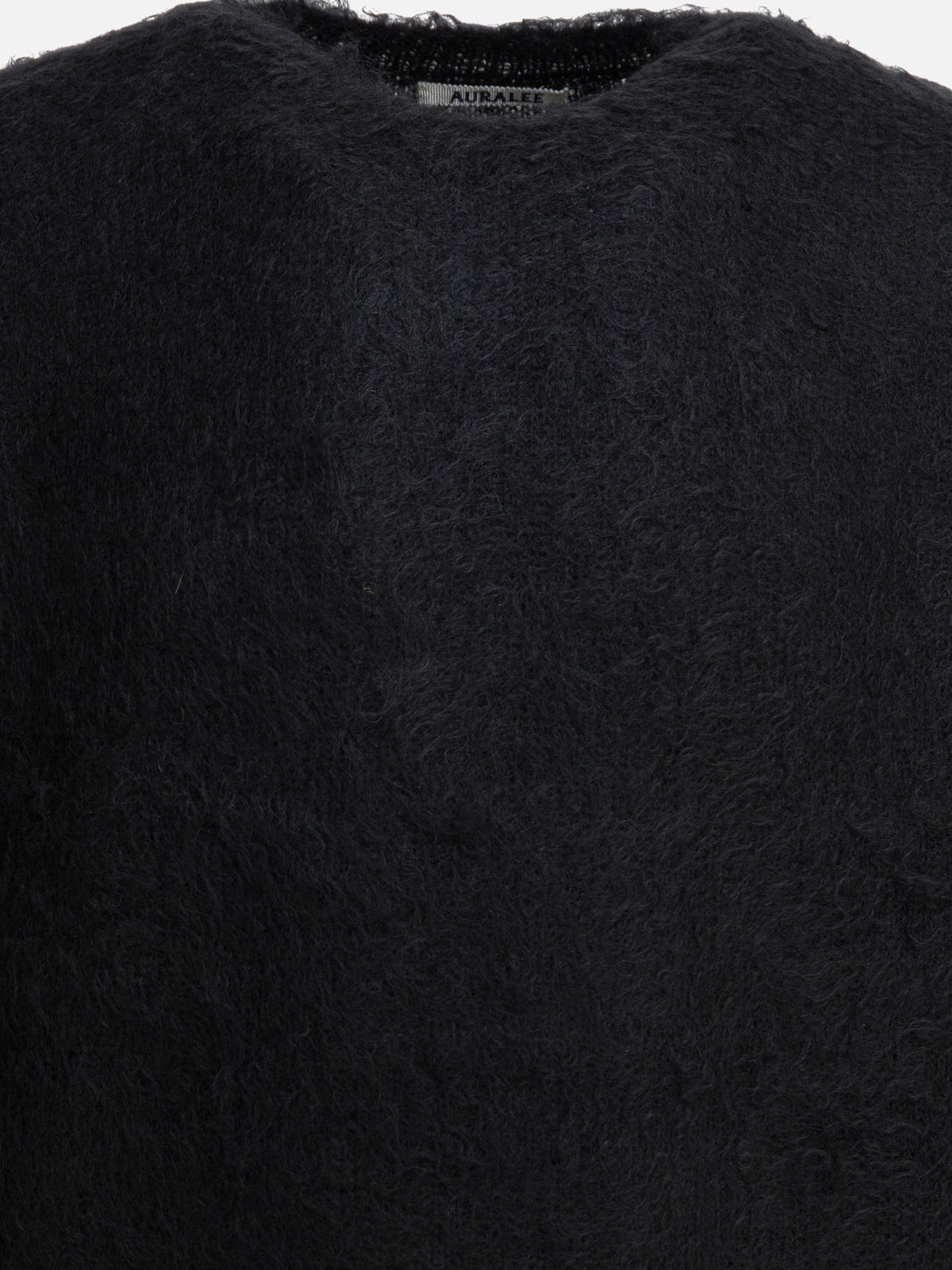 Auralee Maglione girocollo in mohair Nero - VIETTI