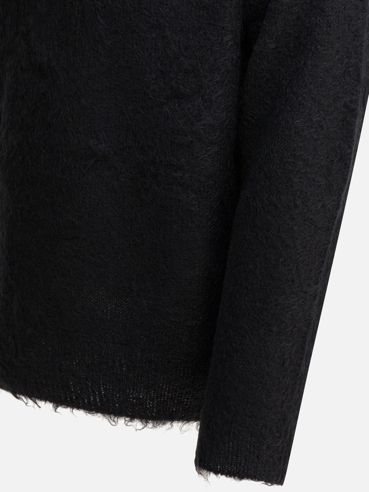 Auralee Maglione girocollo in mohair Nero - VIETTI