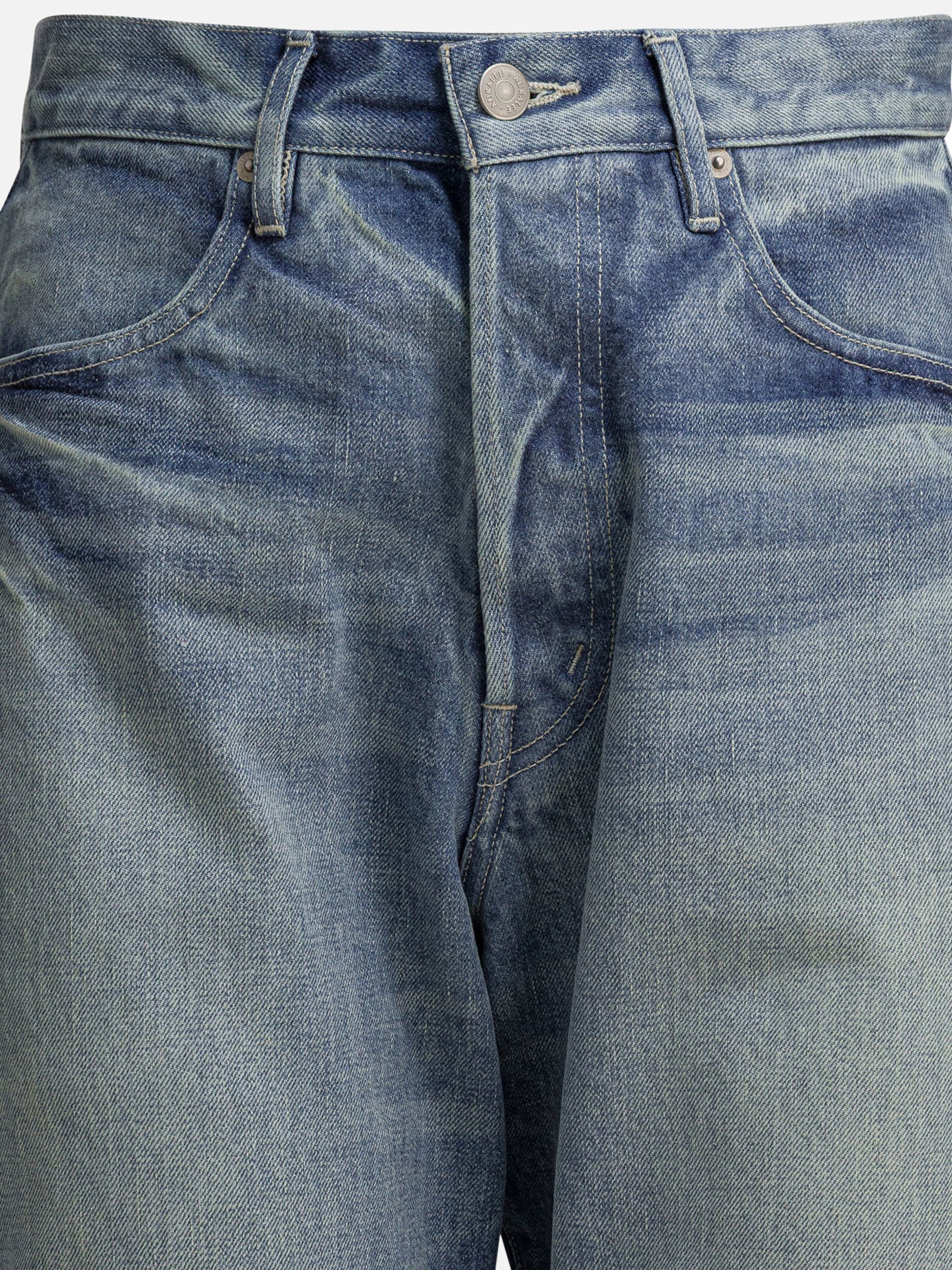 Jeans a gamba larga Solid colour  Blu - Auralee Donna | PDP | VIETTI Online Store | Zoom-Modal_3
