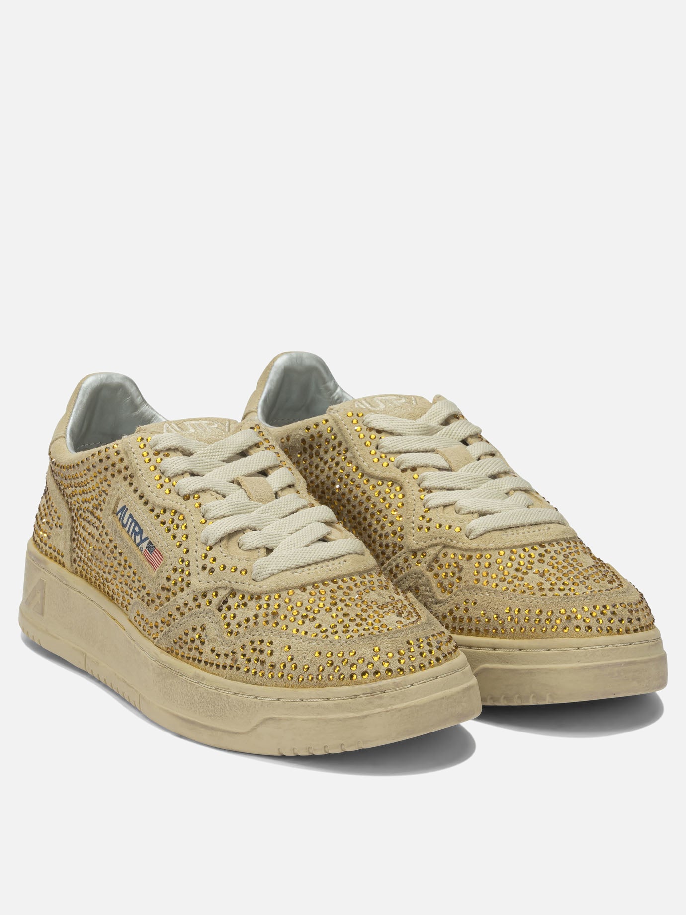 Sneaker basse 100% cow leather - 100% rubber  Beige - Autry Donna | PDP | VIETTI Online Store | Zoom-Modal_2

