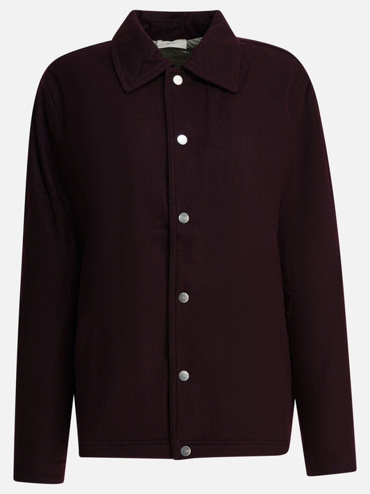 Autry Wool blend overshirt jacket Bordeaux

