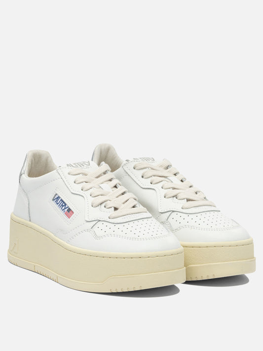 Low top sneakers 95% cow leather 5% metallic cow leather - 100% rubber  White - Autry Women | PDP | VIETTI Online Store | 2
