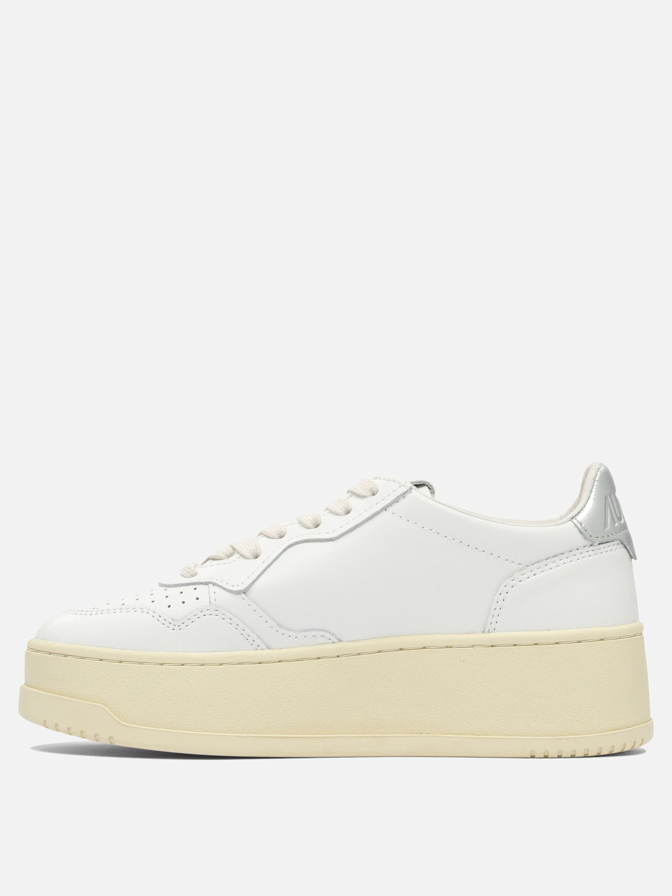Sneaker basse 95% cow leather 5% metallic cow leather - 100% rubber  Bianco - Autry Donna | PDP | VIETTI Online Store | thumbnail_3