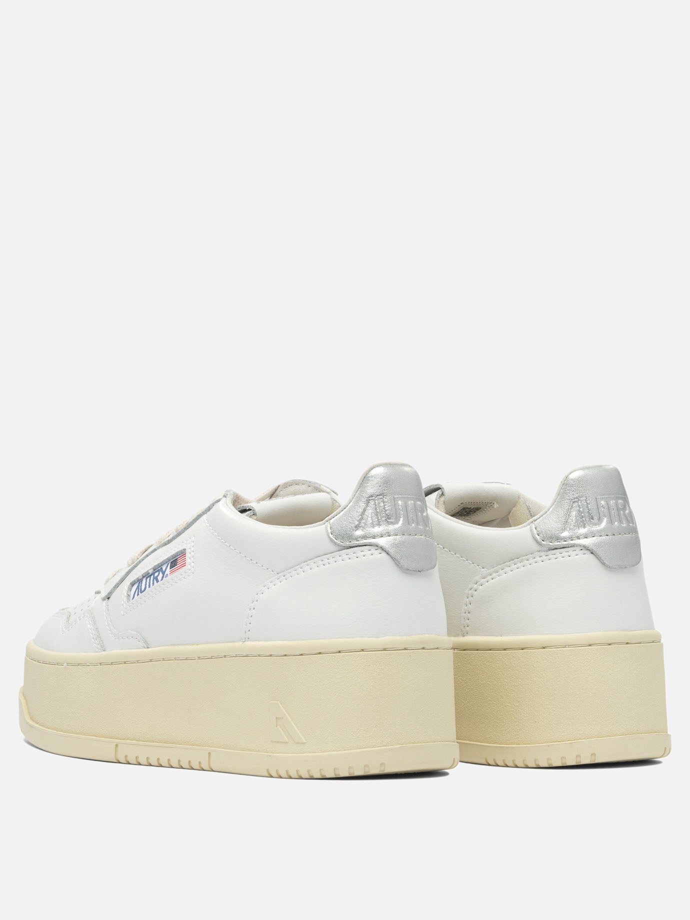 Sneaker basse 95% cow leather 5% metallic cow leather - 100% rubber  Bianco - Autry Donna | PDP | VIETTI Online Store | thumbnail_4