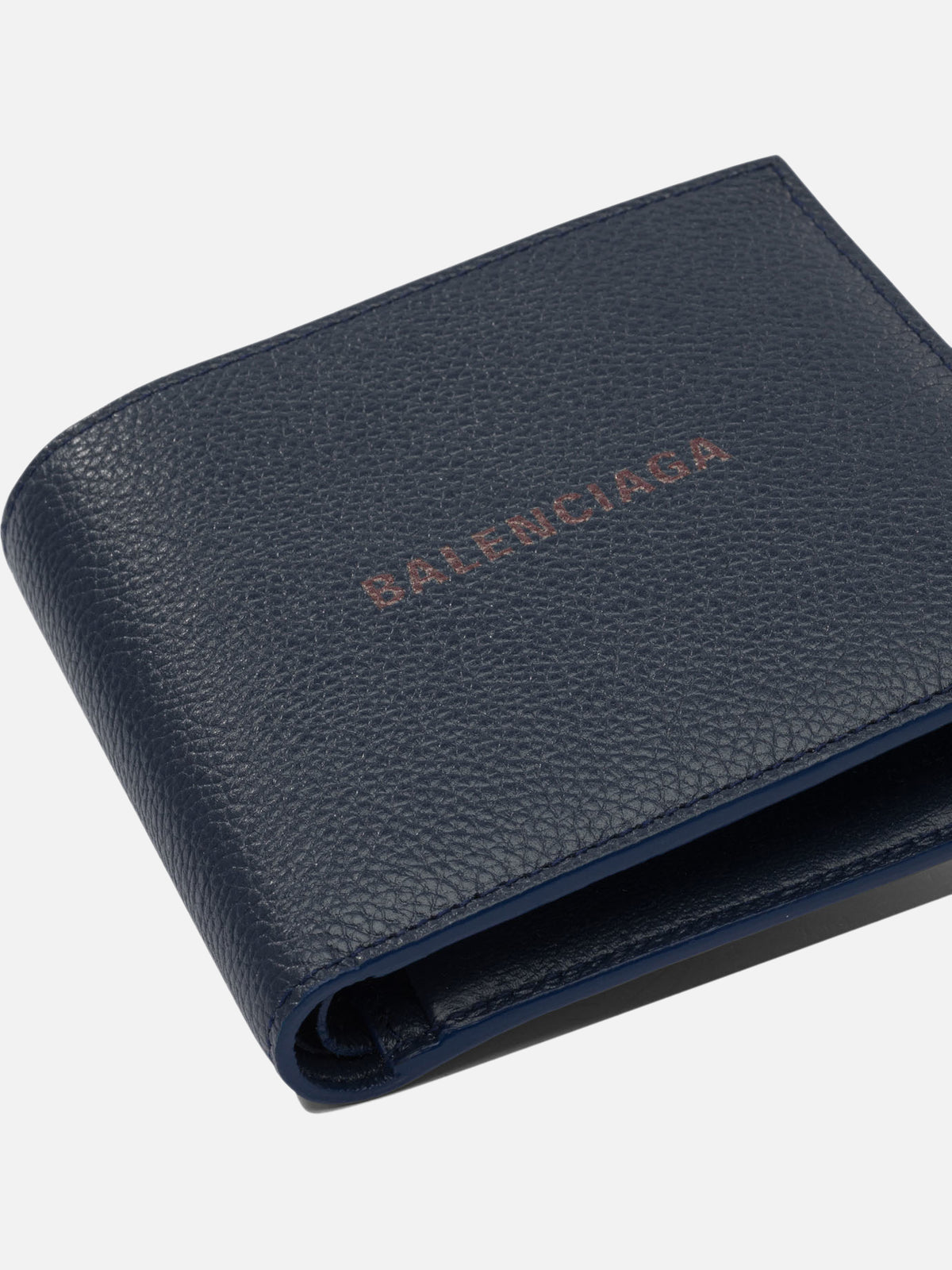 Balenciaga "Cash Square Folded Coin" Wallet Blue